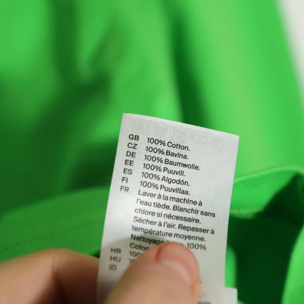 COS Cotton Green Long Sleeve Shirt Womens Small Crewneck Capsule Minimalist - Picture 5 of 6